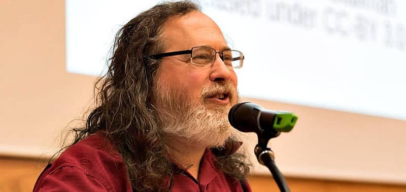 Foto de richard stallman precursor del software libre